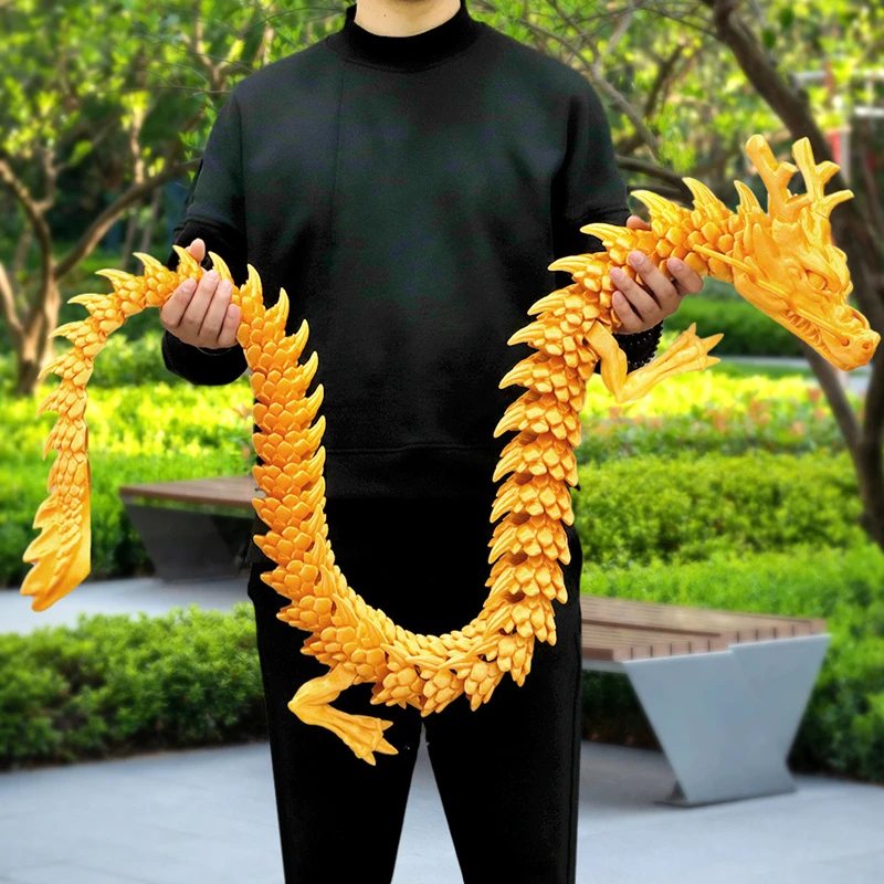 Aquarium Fish Only - 3D Printed Conjoined Dragon Ornaments, Movable