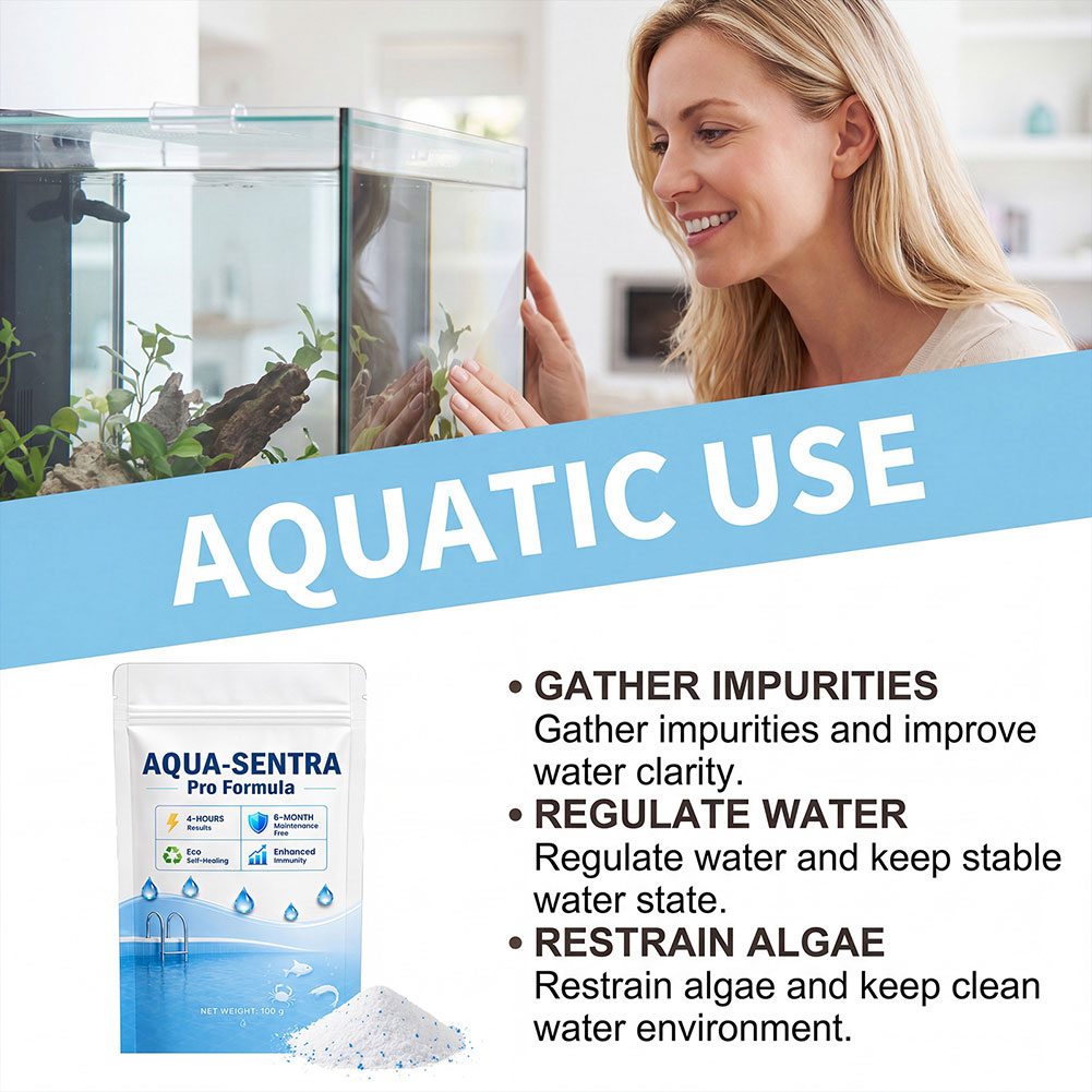 Aquarium Fish Long - Water Clarification Powder,Fish Tank Cleaning And