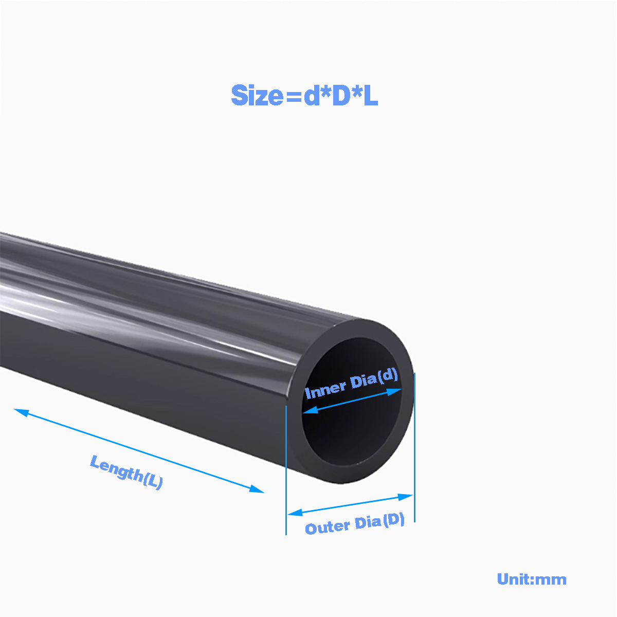 Aquarium Fish Youtube - Black PVC Plastic Pipe Hollow Tube/Fish