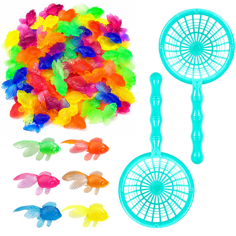 Aquarium Goldfish - 10/20PCS Plastic Goldfish with Fishing Net
