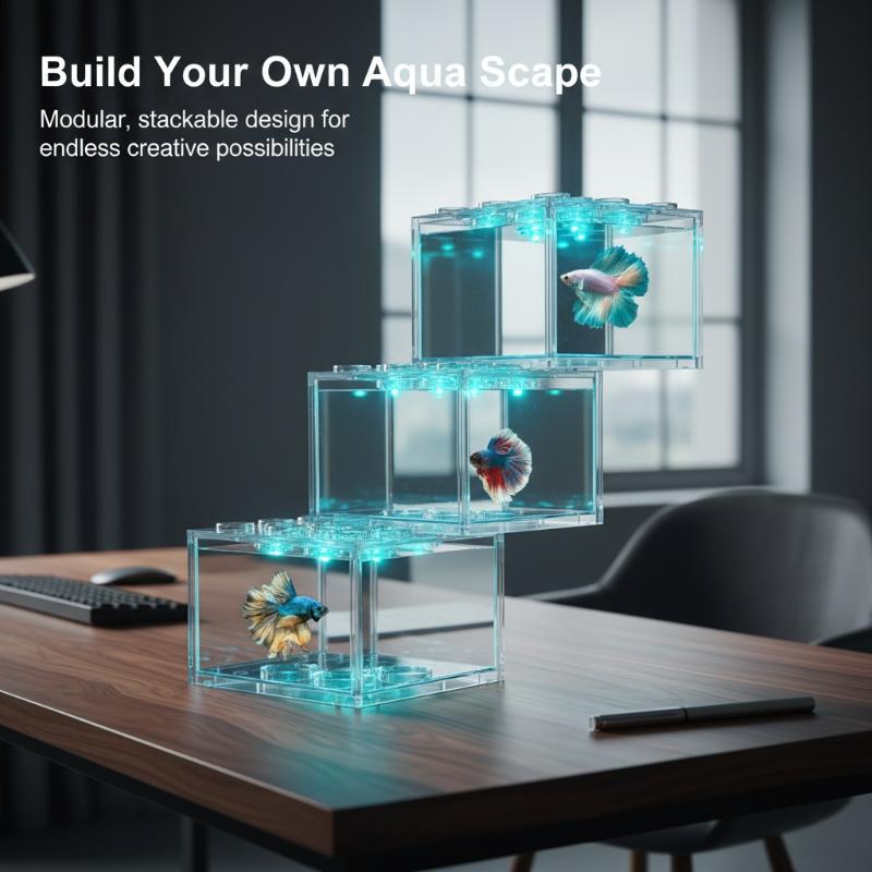 Aquarium Goldfish - Mini Size Acrylic Fish Tank Stackable