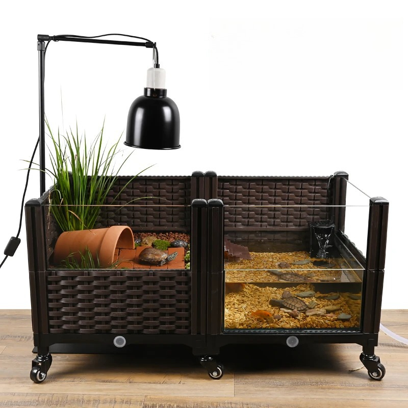 Aquarium Fish Yellow - Eco Turtle Tank with Basking Platform,
