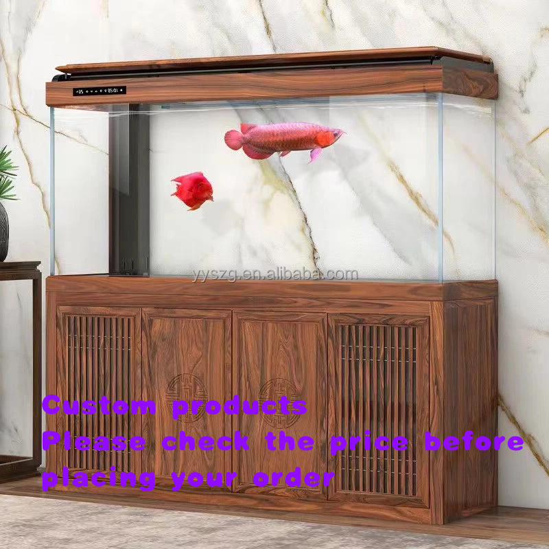 Aquarium Fish Live - custom.Commercial Luxury Glass Rectangle Wall Aquarium