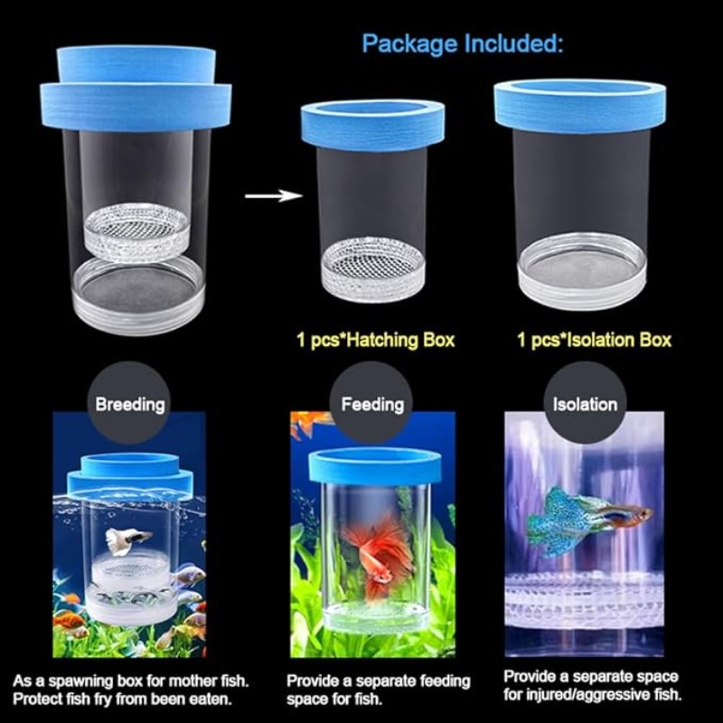 Floating Fish Breeding Isolati - Box Fish In Aquarium recension och pris