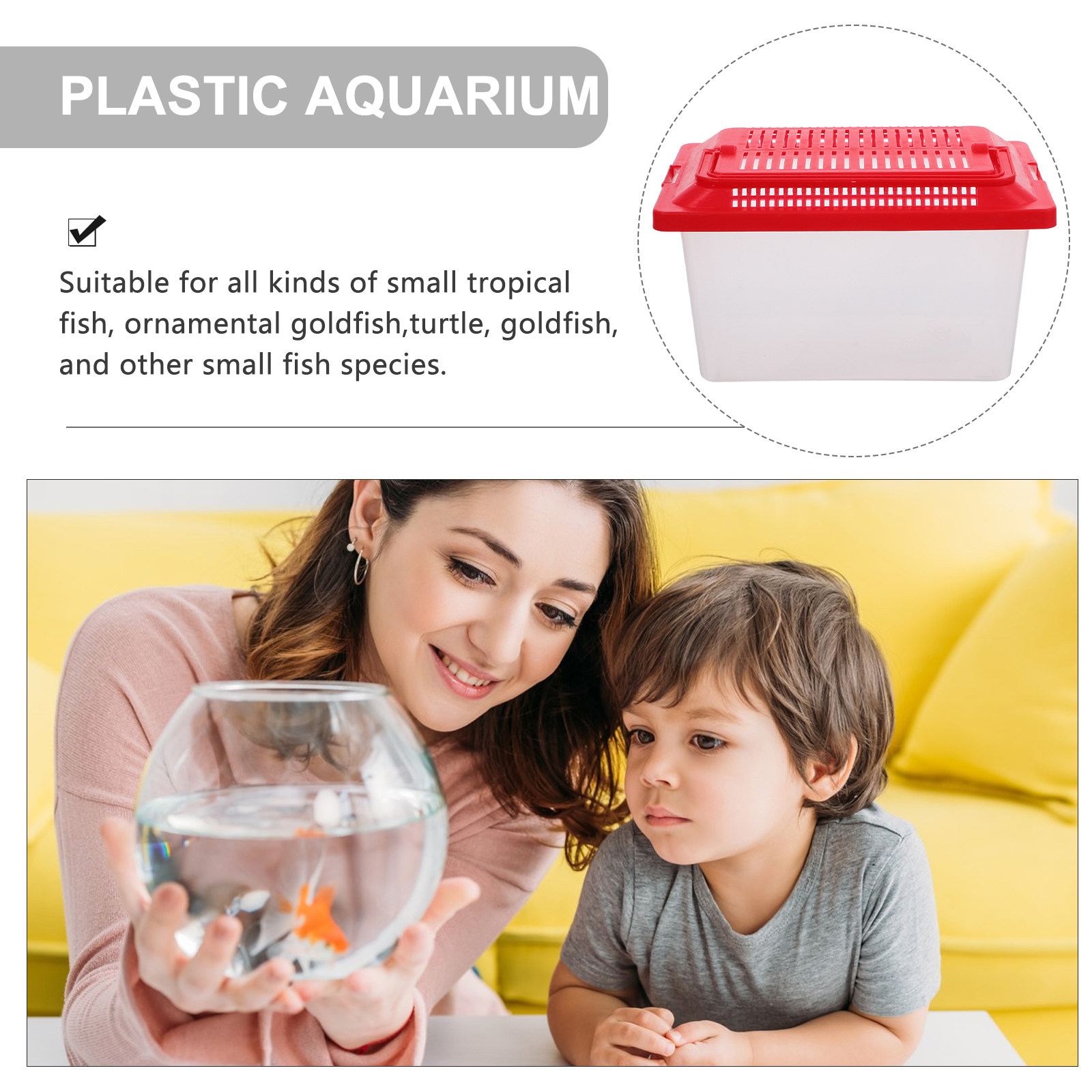 Portable Fish Tank Transparent - Box Fish In Aquarium recension och pris