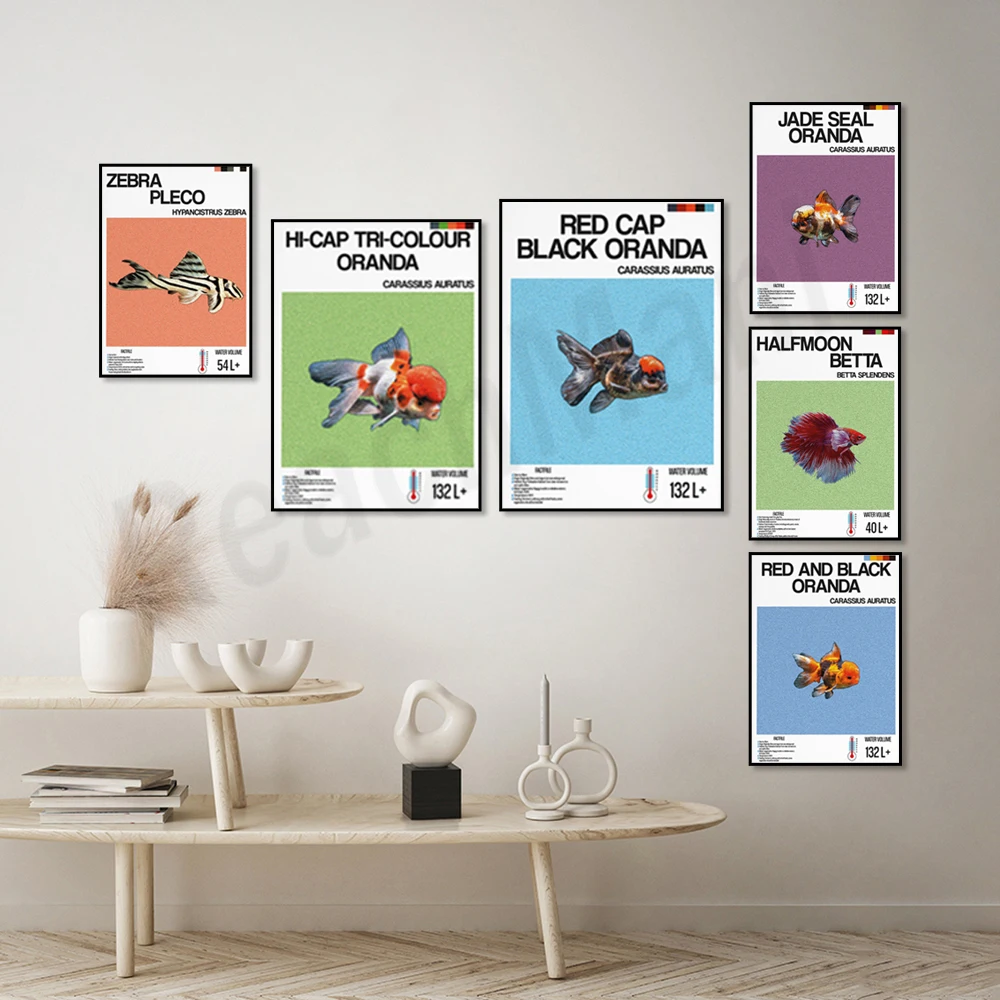 Fish information print, orname - Aquarium Fish Zebra recension och pris
