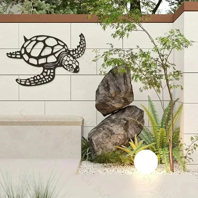 Metal Sea Turtle Ornament Beac - Aquarium Fish Live recension och pris