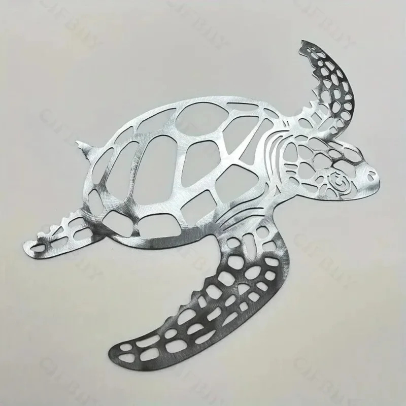 Metal Sea Turtle Ornament Beac - Aquarium Fish Live recension och pris
