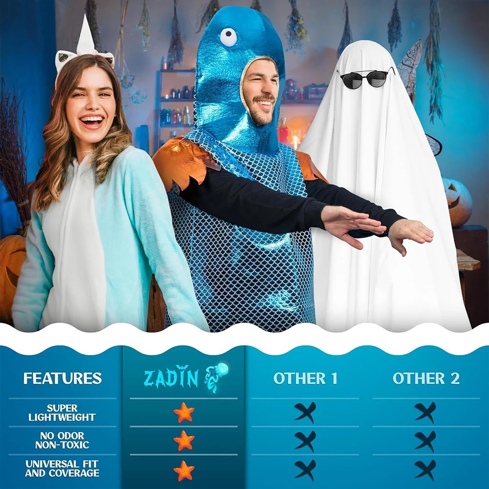 Shiny Blue Fish Costume Metall - Aquarium Fish Yellow recension och pris