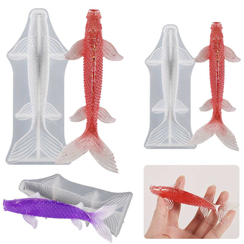 3D Koi Fish Shaped Epoxy Resin - Aquarium Fish Farm recension och pris