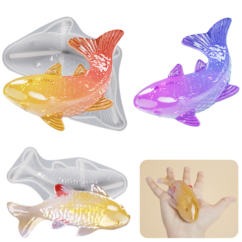 3D Koi Fish Shaped Epoxy Resin - Aquarium Fish Farm recension och pris