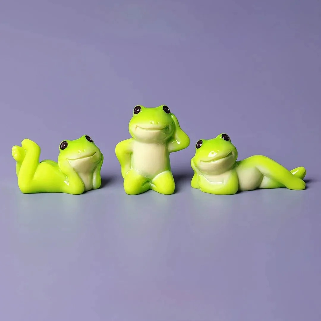 6pcs Cartoon Mini Funny Frog F - Aquarium Fish Live recension och pris