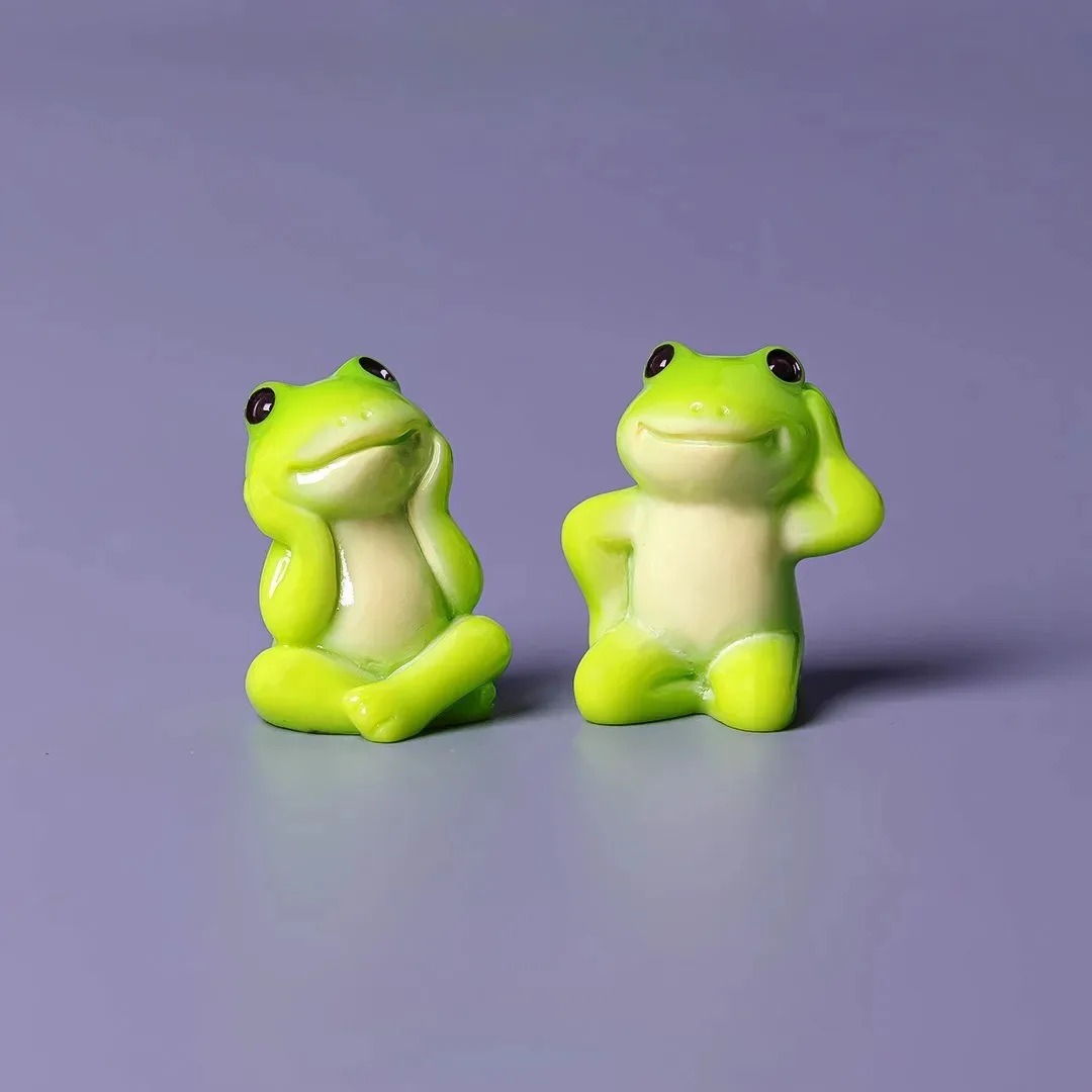 6pcs Cartoon Mini Funny Frog F - Aquarium Fish Live recension och pris