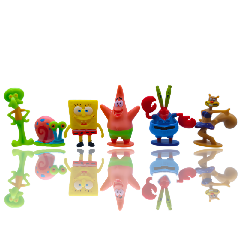 6pcs SpongeBob Fish Tank Decor - Aquarium Fish Farm recension och pris