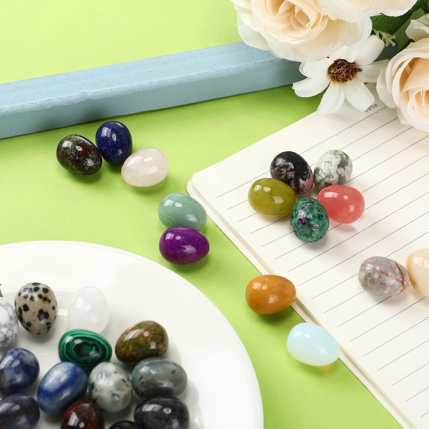 8  pcs natural crystal beads,  - Aquarium Fish Only recension och pris