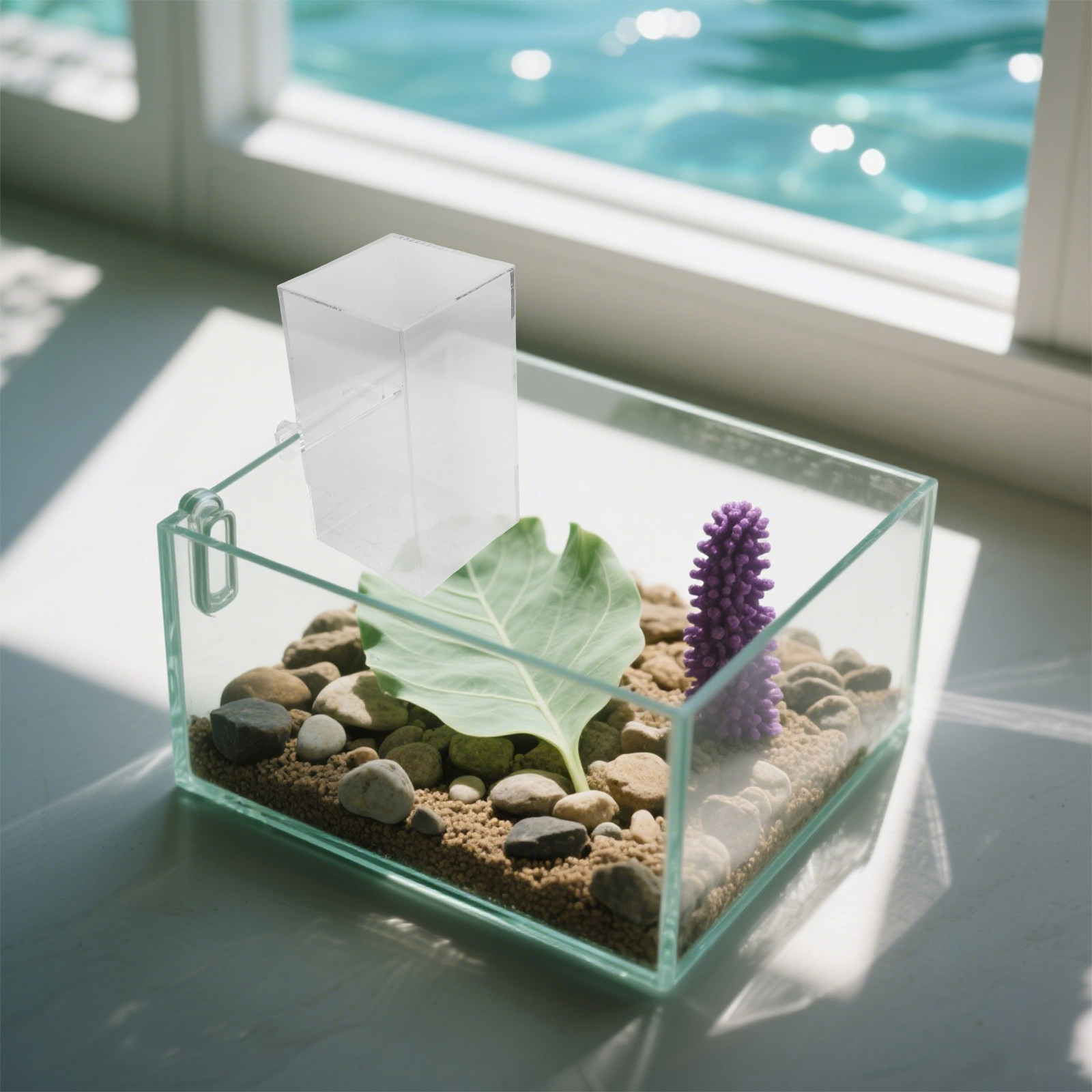 Suspended Aquarium Tank Clear  - Aquarium Fish Elevator recension och pris