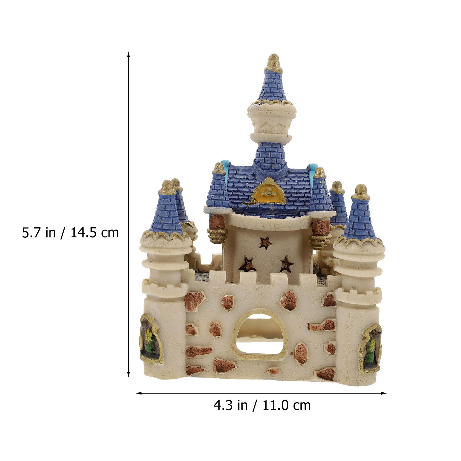 1Pcs Fish Tank Resin Castle Ad - Aquarium Fish Long recension och pris