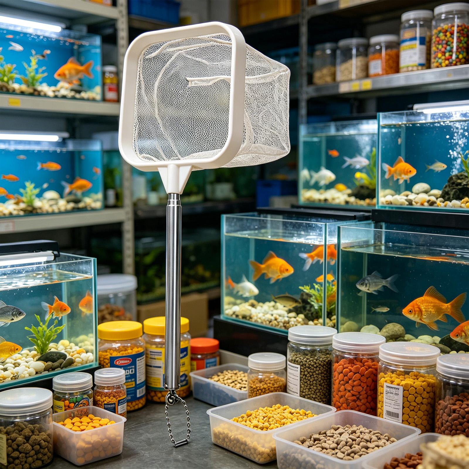 Extendable Long Handle Fine Me - Aquarium Fish Long recension och pris