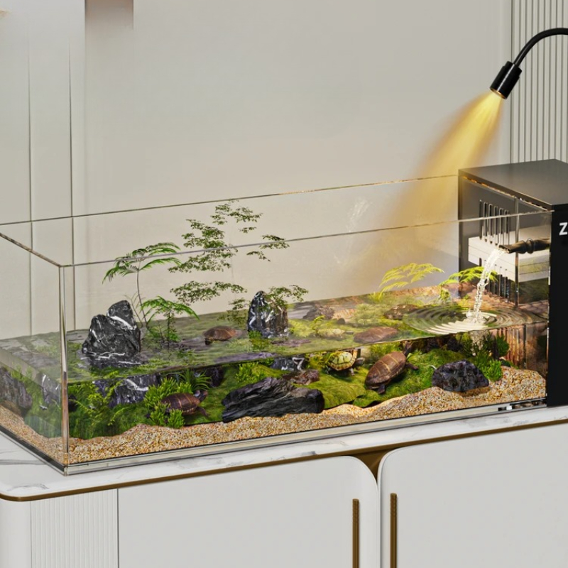 ‌Turtle Aquarium Tank - Fish & - Aquarium Goldfish recension och pris