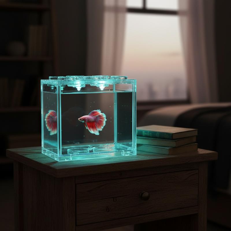 Mini Size Acrylic Fish Tank St - Aquarium Goldfish recension och pris