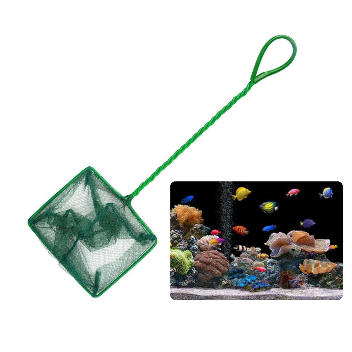 3~10 Inch Portable Nylon Green - Aquarium Fish Long recension och pris