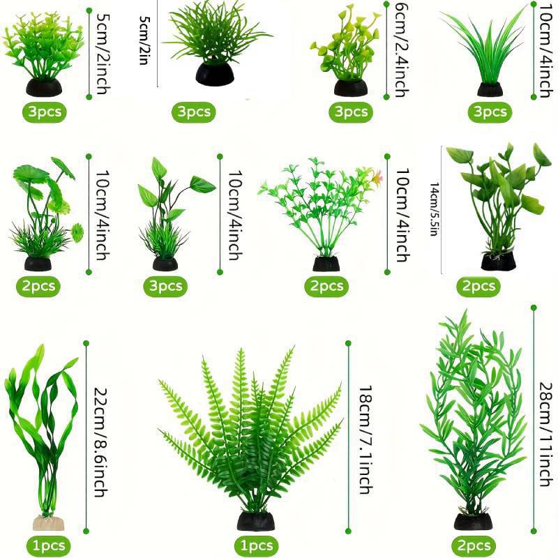 Aquarium Decor Set Artificial  - Aquarium Fish Only recension och pris