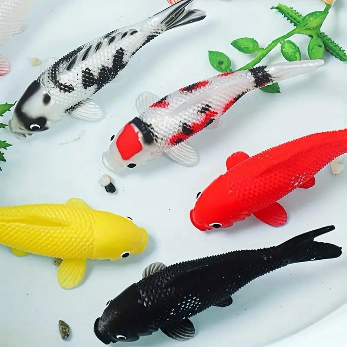 2pcs Colorful Artificial Koi F - Aquarium Fish Yellow recension och pris